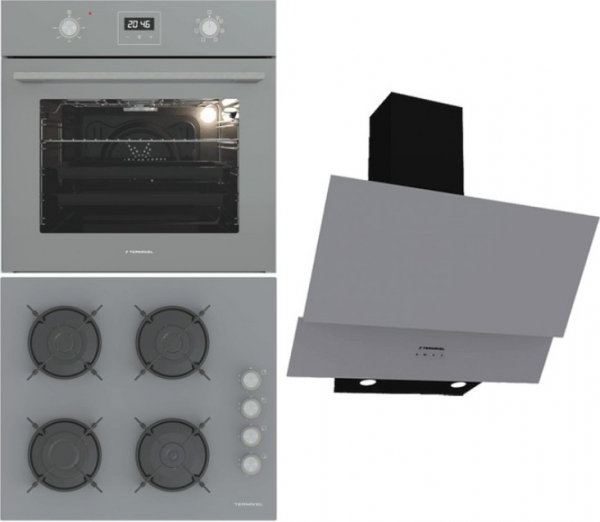 Termikel Gri Ankastre Set BH P6144C A + BO O64D5C A + CH C6532C BA