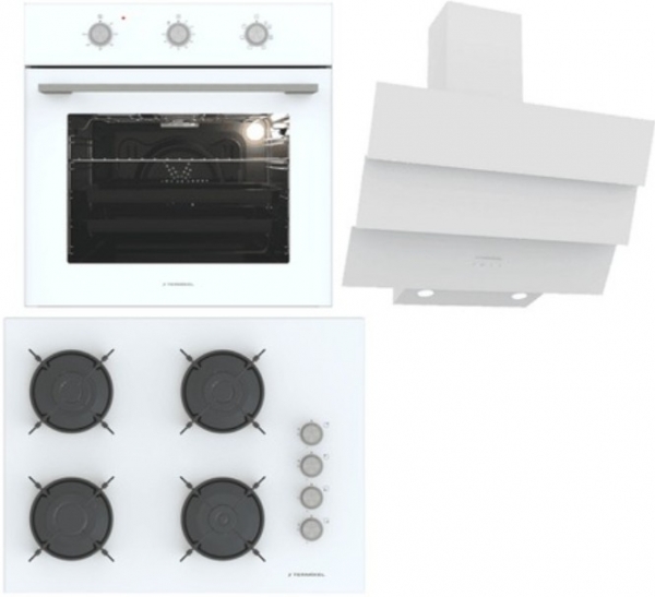 Termikel Beyaz Ankastre Set BH P7144C W + BO O6435C W + CH S6532C WW