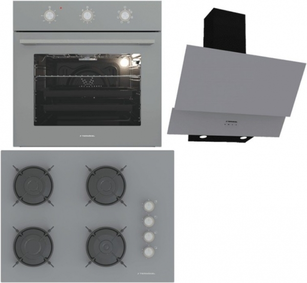 Termikel Gri Ankastre Set BH P7144C A + BO O6435C A + CH C6532C BA