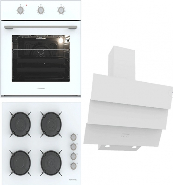 Termikel Beyaz Ankastre Set BH P6144C W + BO O6435C W + CH S6532C WW