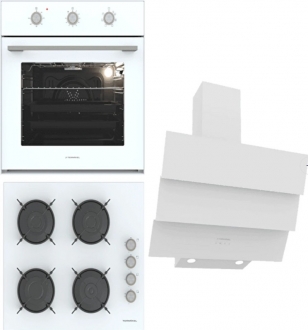 Termikel Beyaz Ankastre Set BH P6144C W + BO O6435C W + CH S6532C WW