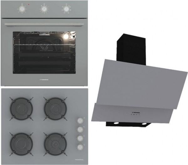Termikel Gri Ankastre Set BH P6144C A + BO O6435C A + CH C6532C BA