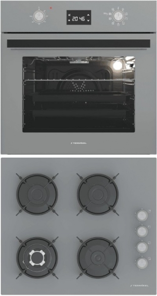 Termikel Gri 2'li Ankastre Set BH P6194C A + BO O6555C A +