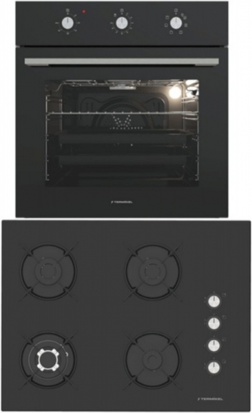 Termikel Siyah Ankastre Set BH P7194C B + BO O6435C B +