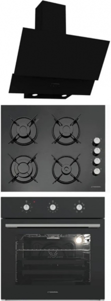 Termikel Siyah Ankastre Set BH P6144C B + BO O6435C B + CH C6532C BB