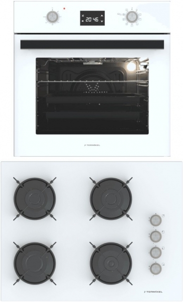 Termikel Beyaz 2'li Ankastre Set BH P7144C W + BO O6555C W +