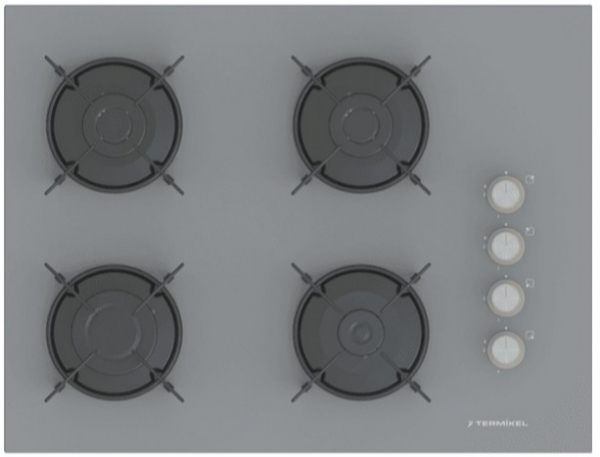 Termikel Antrasit Gri 2'li Ankastre Set BH P7144C A + BO O6555C A +