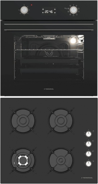 Termikel Siyah 2'li Ankastre Set BH P6194C B + BO O6555C DB +
