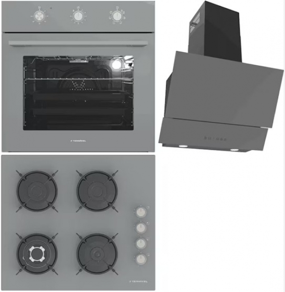 Termikel Gri Ankastre Set BH P6194C A + BO O6435C A + Argemon BA60