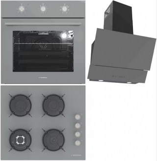 Termikel Gri Ankastre Set BH P6194C A + BO O6435C A + Argemon BA60