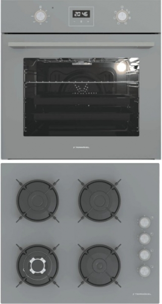 Termikel 2'li Gri Ankastre Set BH P6194C A + BO O64D5C A +