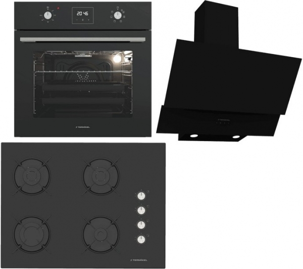 Termikel Siyah Ankastre Set BH P7144C B + BO O64D5C B + CH C6532C BB