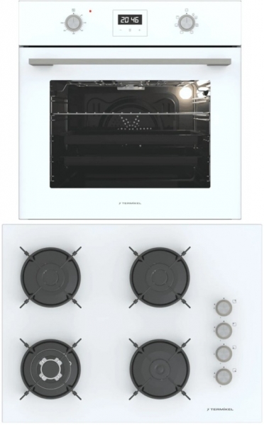 Termikel Beyaz 2'li Ankastre Set BH P7194C W + BO O64D5C W +