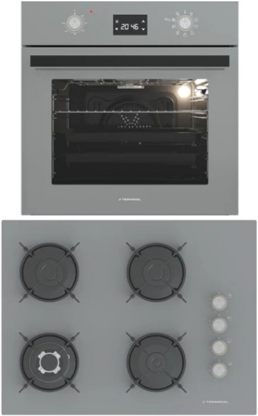 Termikel 2'li Gri Ankastre Set BH P7194C A + BO O6555C A +