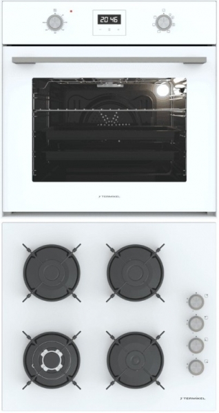 Termikel 2'li Beyaz Ankastre Set BH P6194C W + BO O64D5C W +