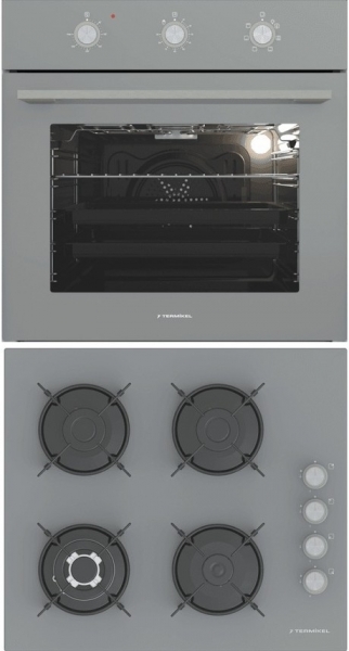 Termikel 2'li Gri Ankastre Set BH P6194C A + BO O6435C A +