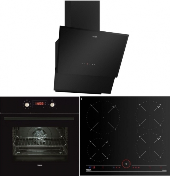 Teka Siyah Ankastre Set IT 6450 IKNOB + HAK 629 BK + TVT 60