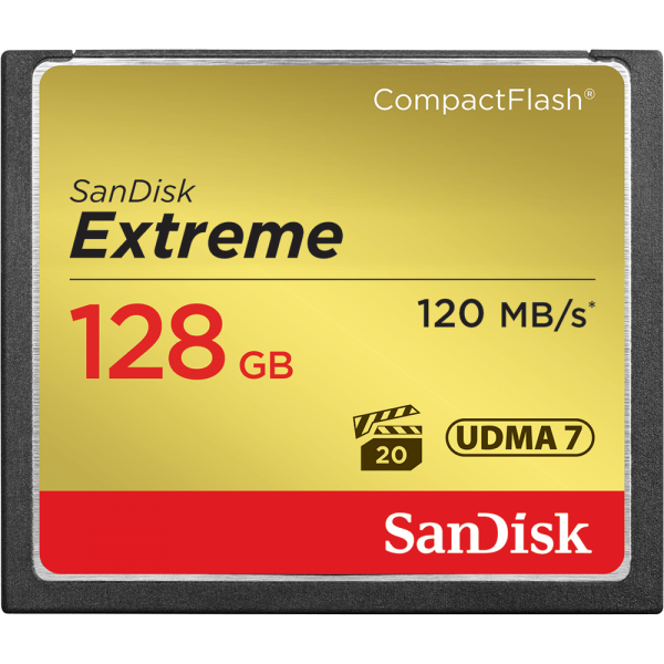 Sandisk Extreme CompactFlash (128 GB)