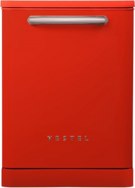 Vestel BM 5011 Retro Kırmızı Bulaşık Makinesi (Kırmızı)
