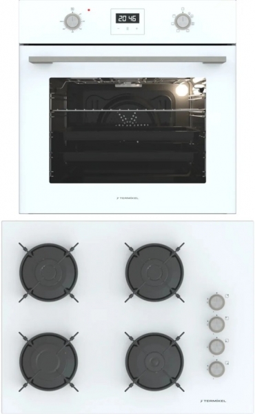 Termikel Beyaz Ankastre Set BH P7144C W + BO O64D5C W +