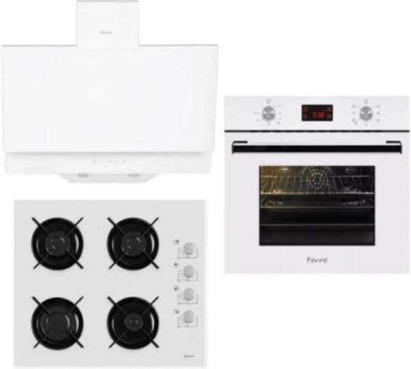 Ferre White Grande Beyaz Ankastre Set B 2140 + 8001 + D017