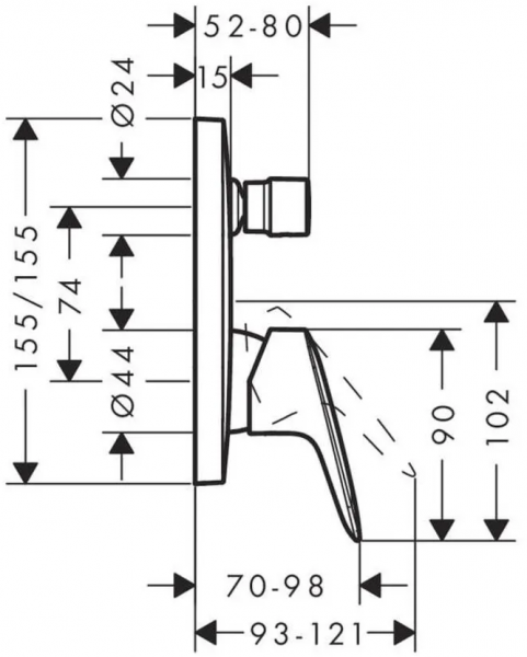 Hansgrohe Logis 71405000 Banyo Bataryası