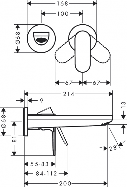 Hansgrohe Rebris S 72528670 Lavabo Bataryası