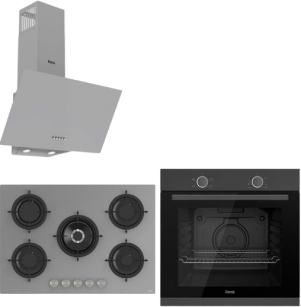 Ferre Gri Cam Ankastre Set RS038 + XE61MPL + D088