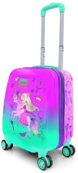 Coral High 16722 Unicornlu Prenses Desenli Çocuk Valizi