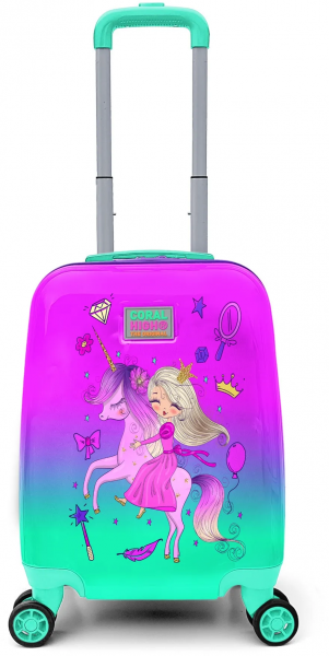 Coral High 16722 Unicornlu Prenses Desenli Çocuk Valizi