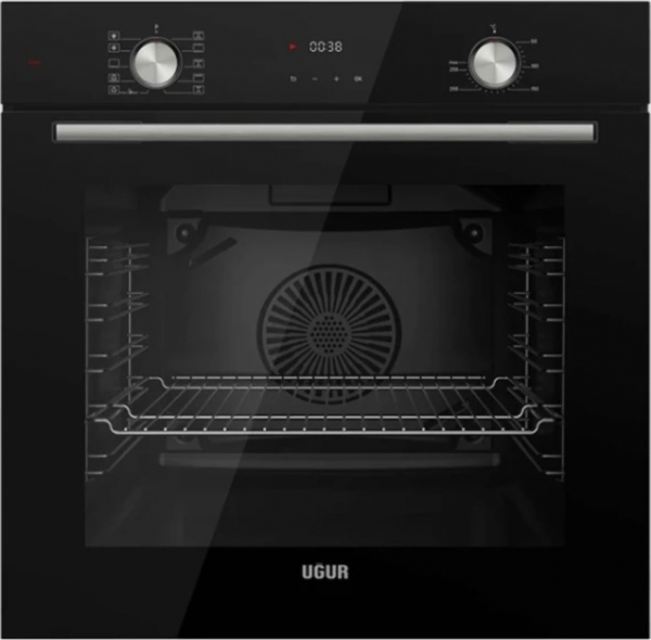 Uğur Yeni Fry Art Cam Siyah Ankastre Set UAO 6040W0 SCY CSR1 + UAF 6011D SCPET + UAD 6011 SA3DHD