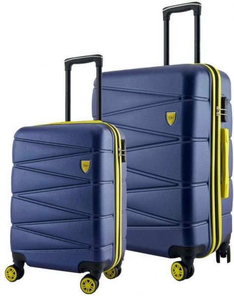 Louisiana Polo 1164 ABS Büyük ve Kabin Boy 2'li Valiz Seti
