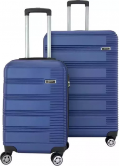Louisiana Polo 1451 ABS Büyük ve Kabin Boy 2'li Valiz Seti