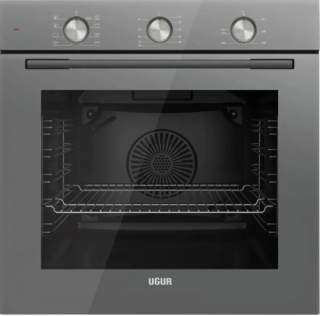 Uğur Gri Ankastre Set UAO 6040W0 GCY CSR1 + UAF 609M GCPET + UAD 6011 GA3D