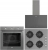 Uğur Gri Ankastre Set UAO 6040W0 GCY CSR1 + UAF 609M GCPET + UAD 6011 GA3D
