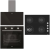 Uğur Cam Siyah Ankastre Set UAO 6041W3 SCY RSR1 + UAF 609M SCPET + UAD 6012G SA3D