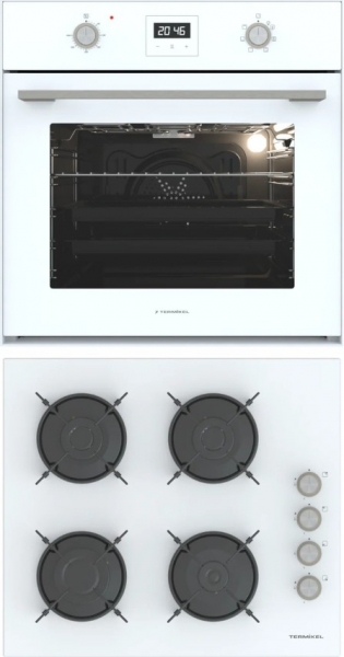 Termikel Beyaz Ankastre Set BH P6144C W + BO O64D5C W +