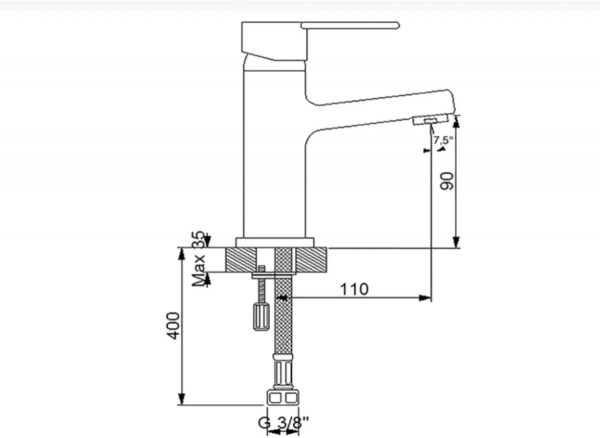 Newarc Domino 971582 Lavabo Bataryası