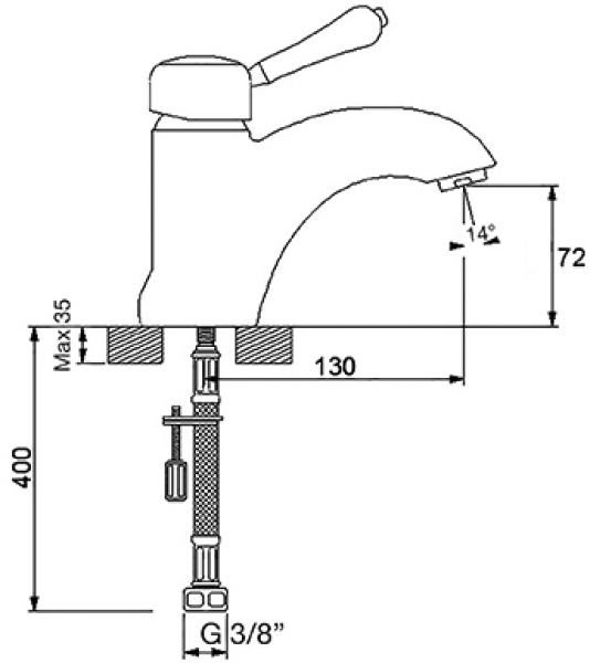 Newarc Elite 131521 Lavabo Bataryası