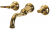 Newarc Golden 951571 Lavabo Bataryası