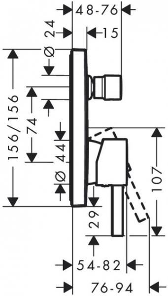 Hansgrohe Finoris 76415670 Banyo Bataryası (Satin Siyah)