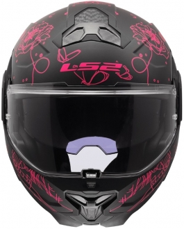 LS2 Advant 2 Sophia Mat Siyah-Pembe