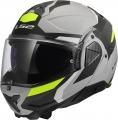 LS2 Advant 2 Triple Mat Siyah-Gri-Neon Sarı resim