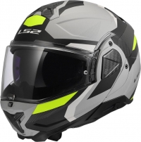 LS2 Advant 2 Triple Mat Siyah-Gri-Neon Sarı resim
