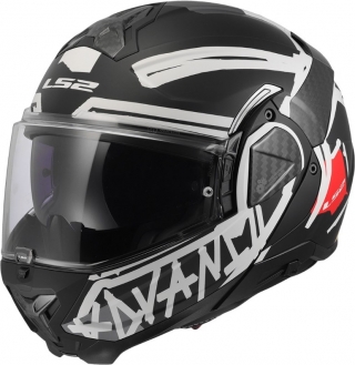 LS2 Advant 2 Tape Mat Siyah-Beyaz