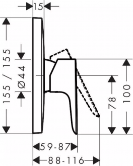 Hansgrohe Talis E 71765990 Duş Bataryası