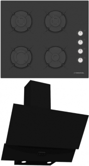 Termikel Siyah Ankastre Set BH P6144C B +  + CH C6532C BB
