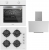 Silverline Beyaz Ankastre Set CS5349W01 + BO6501W01 + 3481