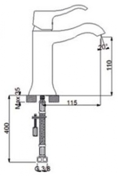 Newarc Maximal 101528 Lavabo Bataryası