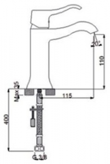 Newarc Maximal 101528 Lavabo Bataryası